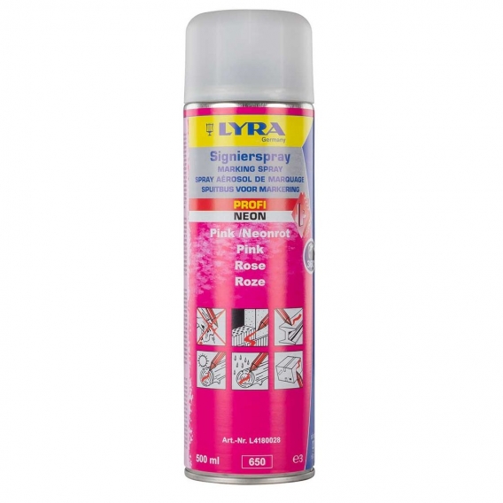 LYRA | Profi Signierspray | pink | 0,5 l