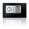 KESSER® Tresor Safe Elektronik-Zahlenschloss 31x20x20cm LED-Anzeige Stahlbolzen , Farbe:Schwarz