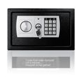 KESSER® Tresor Safe Elektronik-Zahlenschloss 31x20x20cm LED-Anzeige Stahlbolzen , Farbe:Schwarz