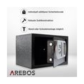 AREBOS Tresor Safe Elektronischer Schranktresor Wandtresor Geldschrank Schwarz