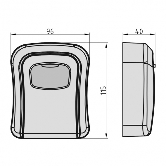 BASI - Schlüsselsafe - schwarz - SSZ 200 - 2101-0000-SCHW