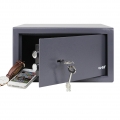 HMF 49217-11 Möbeltresor Doppelbartschloss, Hotelsafe, Zimmersafe, 31 x 25 x 17 cm, anthrazit