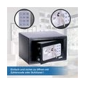 Anadol Tresor BASIC elektronischer Safe mit Zahlenschloss & Notfallschlüssel 4L Möbeltresor Doppelbolzen-Verriegelung Stahl-Safe