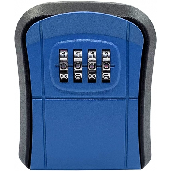 AcserGery Safe Key Box, Key Code Box, Key Safe 4-Digit Lockable Box, Wall-Mounted Password Lock, Blau