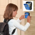 Pyzl Safe Key Box, Key Code Box, Key Safe 4-Digit Lockable Box, Wall-Mounted Password Lock, Blau