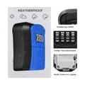 Pyzl Safe Key Box, Key Code Box, Key Safe 4-Digit Lockable Box, Wall-Mounted Password Lock, Blau