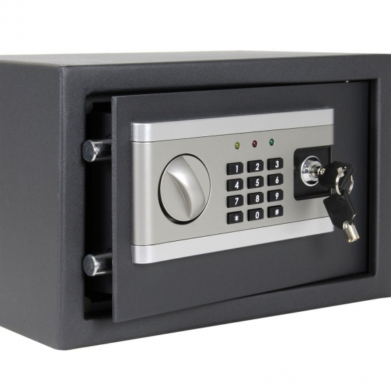 Elektronischer Tresor 310x200x200mm Safe mit Zahlenschloss und Alarm Zimmertresor Doppelstahlbolzen