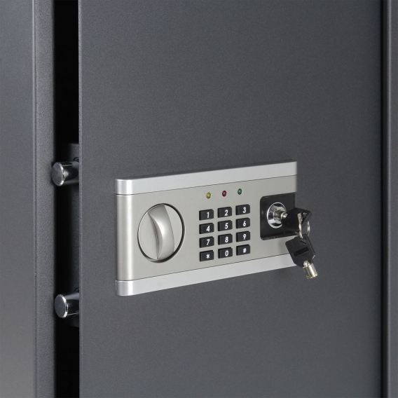 Elektronischer Tresor 400x400x500mm Safe mit Zahlenschloss und Alarm Zimmertresor Doppelstahlbolzen