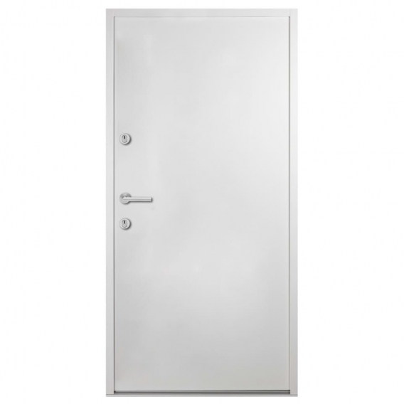 BEST-HEIM- Funktionale Haustür Aluminium Weiß 110x207,5 cm Luxusmode Möbel Wundervoll Produkt,vom Herstelle 110 x 207,5 cm