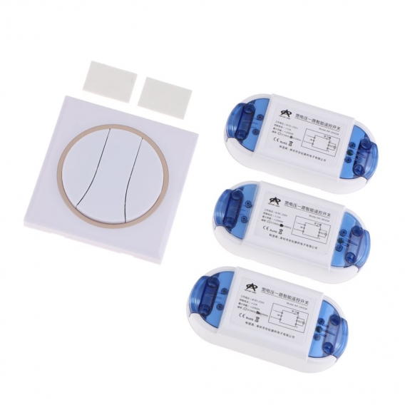 433mhz Relais Fernbedienung Schalter Funkfernbedienung Lichtschalter mit 3 x Empfänger für Tür Sicherheit