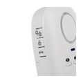 Smartwares bewegungsmelder mit Alarm 14,5 x 7 cm weiß