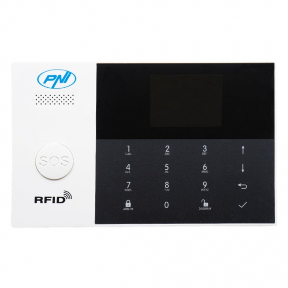 PNI SafeHouse HS550 Wifi GSM 3G Funkalarmsystem mit Internetüberwachung und -warnung, SMS, Sprachanruf, maximal 90 Funkzonen und