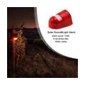 Solar Sound & Light Alarm Bewegungssensor 110 Dezibel Sirene Sound Alert & 6LEDs Flash Warning Strobe Sicherheitsalarmsystem für