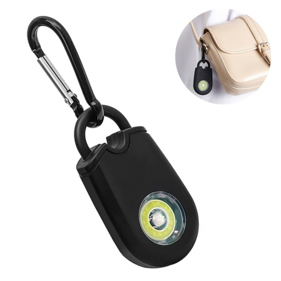 Persönlicher Alarm Taschenalarm für Selbstverteidigung Schlüsselanhänger Safe Sound taschenalarm Security Alarm mit LED-Licht(Sc