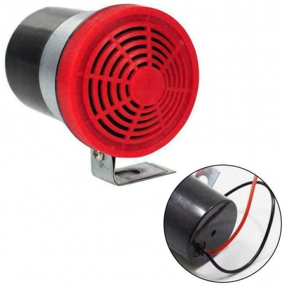 Pyzl Auto Summer Alarm Sirene, Universal Riloer 12V 105db Rückfahralarm Summer Summer Auto Backup Rückfahralarm Horn Rücksirene 