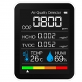 Kohlendioxid-Detektor Temperatur  Digitales CO2-Messgerät Gasmelder für CO2 / HCHO / TVOC Genaues Tester-Kit