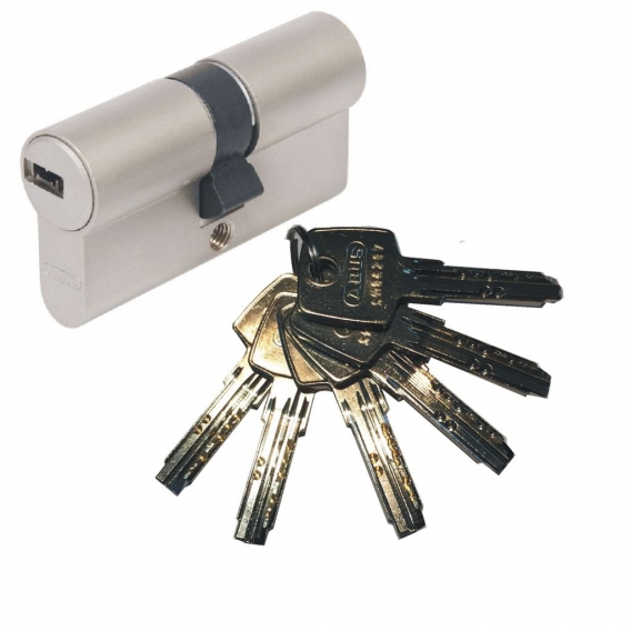 ABUS EC550 Doppelzylinder Länge (a/b) 40/55mm (c＝95mm) mit 6 Schlüssel, SKG** Bohrschutz