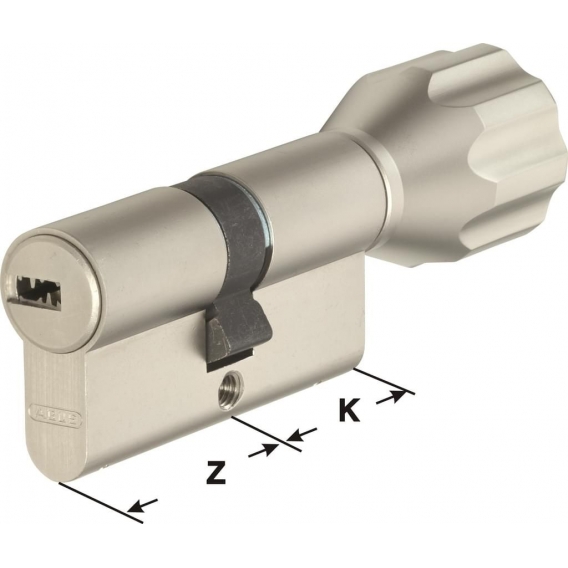 ABUS EC550 Knaufzylinder Länge Z40/K40mm (c＝80mm) mit 5 Schlüssel, SKG** Bohrschutz