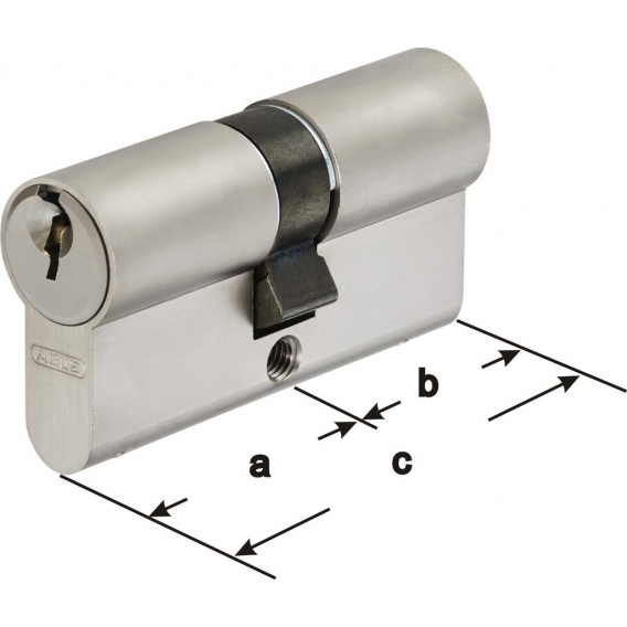 Abus C73 C73N Doppelzylinder (a/b) 40/60mm mit 6 Schlüssel, mit Not- und Gefahrenfunktion