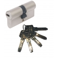 ABUS EC550 Doppelzylinder Länge (a/b) 40/50mm (c＝90mm) mit 5 Schlüssel, SKG** Bohrschutz