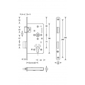 SSF Panik-Einsteckschloss Serie 20 APE E abgerundet 24/65/72/9mm DIN rechts