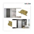 KOTARBAU® Einsteckschloss WC 72/45mm Links/Rechts Universal Zimmertürschloss Türschloss Stahl Pulverbeschichtet Rostfrei Robust