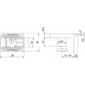 KOTARBAU® Möbelschloss Regulierbar 15 – 40 mm Links und Rechst Aufschraubschloss mit 3 Schlüssel Zylinder-Möbelschloss Schranksc