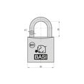 BASI - Vorhangschloss - SET - 4x VHS 611 - 50 mm - Gleichschließend Nr. 5003 - 4x6110-5001-5003