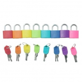 More about 2-3er Pack 8x Key Lock Mini-Vorhängeschloss mit Key Home & School Essentials für Gepäck Größe 2 Stk