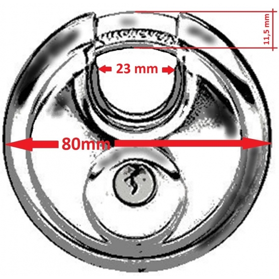 Vorhängeschloss rund 60 / 80