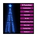 HOMMIE - Desginer Weihnachtskegelbaum Blau 84 LEDs Deko 50x150 cm, im zeitlosen Design, Gute Qualität & Einfach zu gebrauchen, D