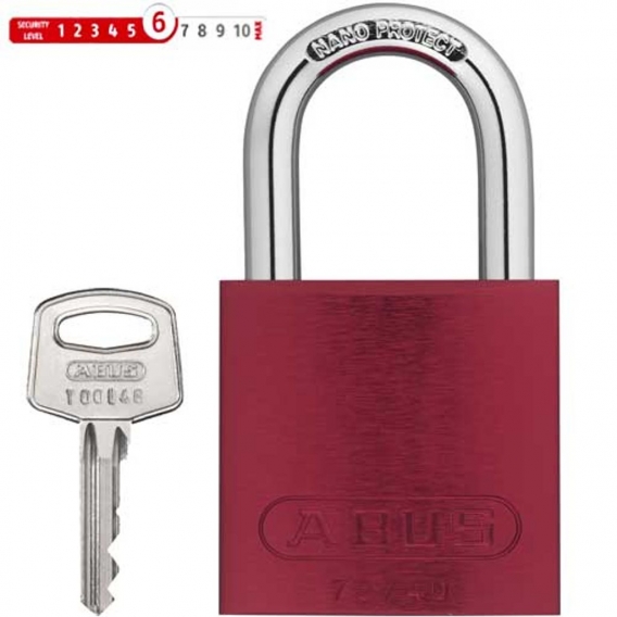 Abus Vorhängeschloss TITALIUM™ 72, rot