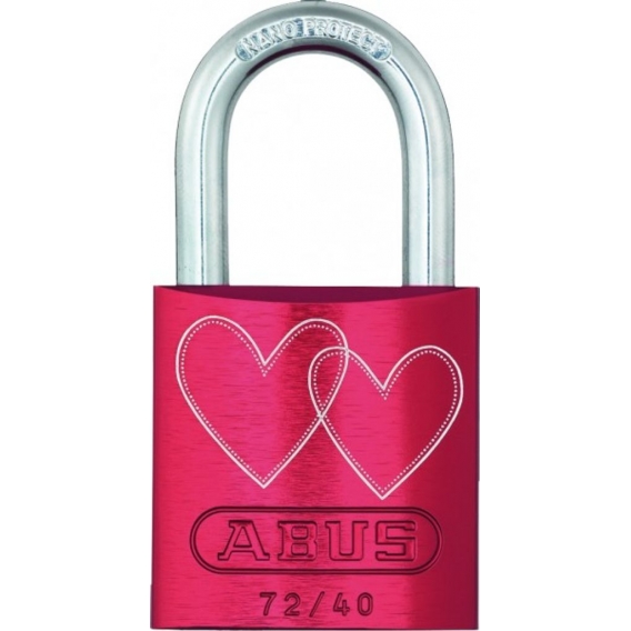 ABUS Vorhangschloss Aluminium 72/40 rot LoveLock 4