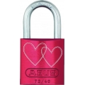 ABUS Vorhangschloss Aluminium 72/40 rot LoveLock 4