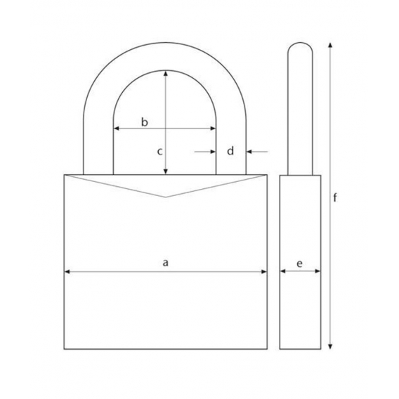 ABUS Messing Hangschloss 45 / 30mm Twins SB gleichschließend 118210