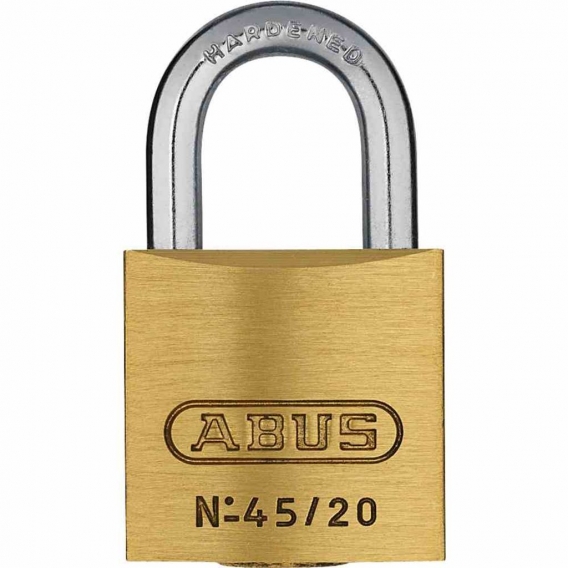 ABUS Hängeschloss 45/20, messingfarben, 2-teilig (1 Set)