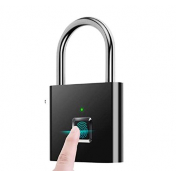 Fingerabdruck-Vorhängeschloss Mini Smart Vorhängeschloss Keyless USB-Aufladung Biometrisch Hohe Sicherheitsverriegelung für Gym 