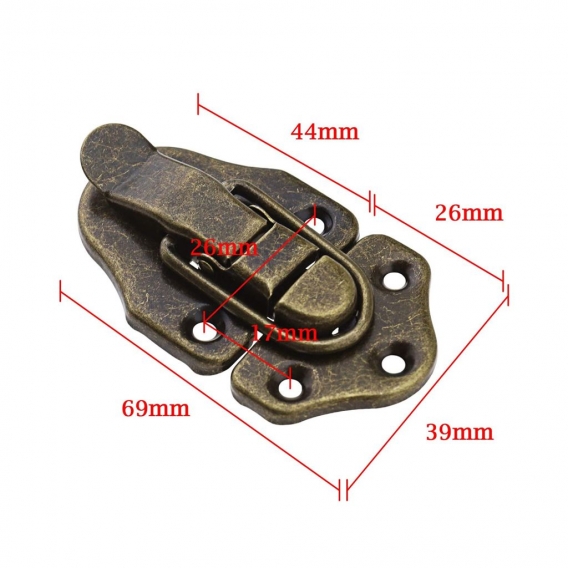 Eisen Antike Hasp Scharnier Haken Verschluss Holz Box Haspe Latch Verschluss Verriegelung Retro Hebelverschluss Kappenschloss mi