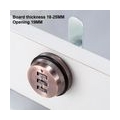 Cabinet Coded Lock, 3-stelliger Code Combination Cam Cabinet Silber Zinklegierung Praktisches Passwort Sicherheit Codiertes Schl