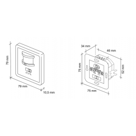 More about Bewegungssensor Bewegungsmelder Unterputz, Infrarot Sensor für LED Lampen SEBSON