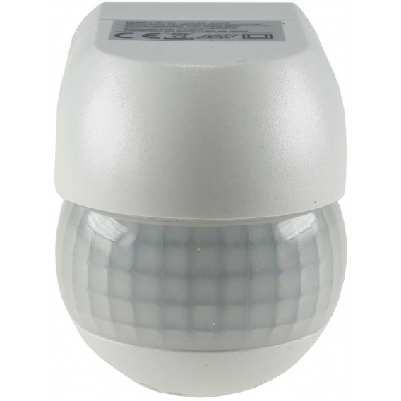 ChiliTec Aufputz Bewegungsmelder CBM-Slim 180° LED geeignet, IP44, 1-800W, weiß