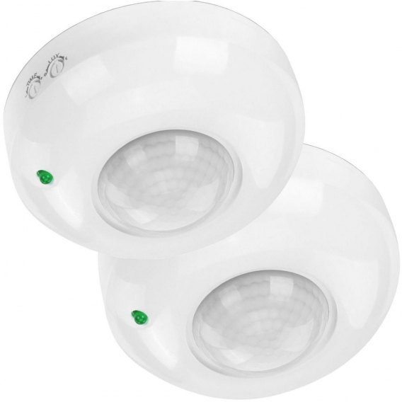 2PCS LED Deckenleuchte mit Bewegungsmelder Infrarotsensor 360° Rund Deckenlampe Innen Hause weiß