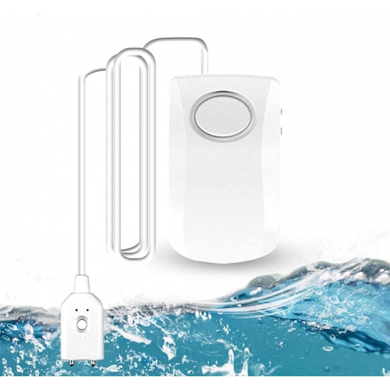 Pyzl Wi-Fi Wasserlecksucher, 130dB Smart Flood Detector, Wassermelder Wireless Water Alarm Sensor, Push-Benachrichtigungen auf S