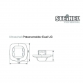 STEINEL Präsenzmelder 360° UP ws mt IP20 2000W fernbedien DUALUSCOM1