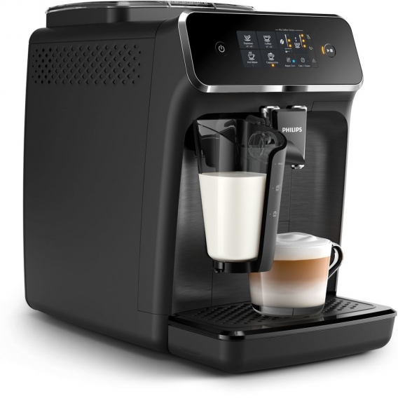 Philips Kaffeevollautomat EP2230/10, Series 2200, schwarz, LatteGo, unser am einfachsten zu reinigendes Milchsystem