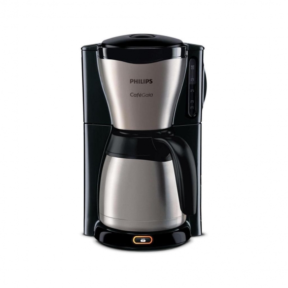 PHILIPS Gaia Collection HD7548/20 Kaffeemaschine Thermokanne, schwarz/Edelstahl