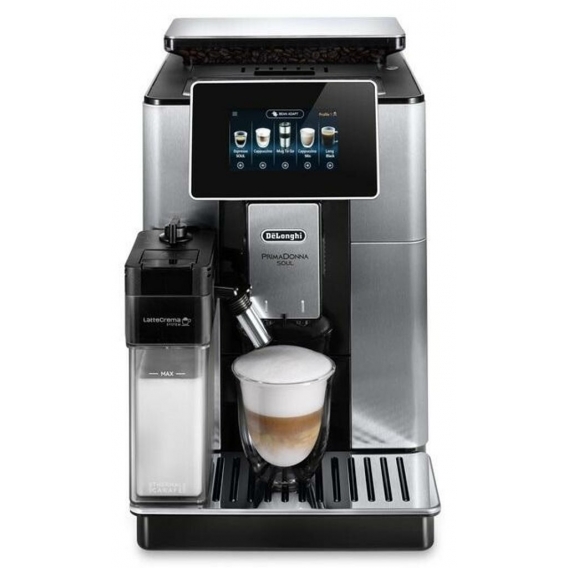 Delonghi Ecam 610.74.MB Primadonna Soul Edelstahl Kaffeevollautomat App 19 bar