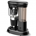 Kaffeemaschine mit Mahlwerk und Becher, 450ml Wassertank, schwarz