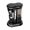 Kaffeemaschine mit Mahlwerk und Becher, 450ml Wassertank, schwarz