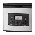 Clatronic KA 3642 Kaffeefiltermaschine für 12-14 Tassen 1,5 L, Programmierbare 24-Stunden LCD-Digital-Zeitschaltuhr, Edelstahlfr